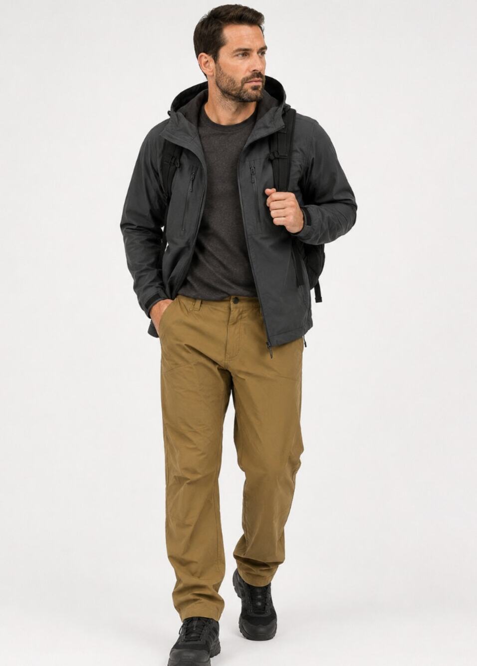 The North Face Men’s Brown Stretch Hiking Pants Nylon Outdoor Trail Travel 38W